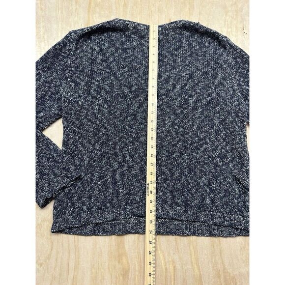 Vince Sweater Black Gray Knit Size M/L Crew Neck - Picture 5 of 6